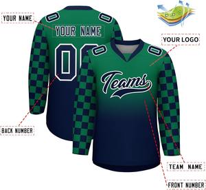 เสื้อเจอร์ซีย์สำหรับผู้ชายเสื้อฮ็อกกี้น้ำแข็งผ้าโพลีเอสเตอร์ระบายอากาศได้ดีทนทานมี100% ออกแบบได้ตามต้องการ - Product Image 3