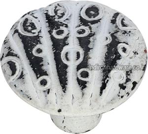 Boutons d'armoire en fonte blanche antique poignées et boutons de meubles produits de quincaillerie accessoires de porte et de fenêtre - Product Image 1