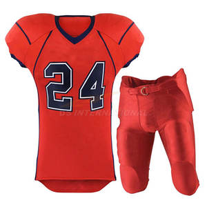 Uniformes d'entraînement de football américain par sublimation pour hommes, maillots d'équipe personnalisés au design rétro avec matériau en polyester respirant - Product Image 1