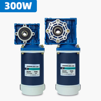 Motor DC Magnet permanen, dapat disesuaikan 12V/24V/90V/120V dengan NMRV30/RV40 Worm Gear Reducer untuk berbagai mesin industri