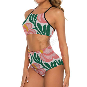 Uniforme de Balonmano de Playa para Mujer, Elegante, Personalizado con Impresión por Transferencia de Calor, Poliéster Transpirable, Bra y Shorts Deportivos para Equipo - Product Image 6