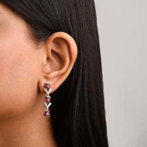 Ethnic Style White Ruby Sterling <b>Silver</b> 3pcs Necklace Set Fine Jewelry Women Bridal Wedding Jewelry <b>Choker</b> Women's Gifts - Product Image 4