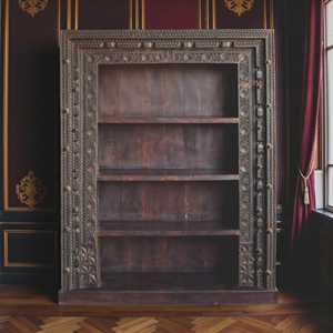 Traditional <b>Wooden</b> Bookshelf Living Room Furniture for Home Office Bedroom School Hotel with <b>Bookcases</b> Cabinet Storage - Product Image 2