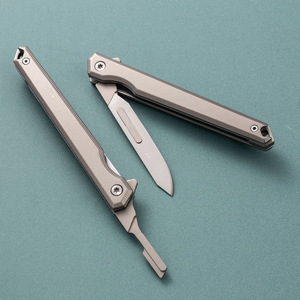 มีดพับพกพา60กรัมแบบตัดด่วนใบมีดผ่าตัดทำจากสแตนเลส - Product Image 4