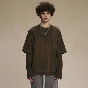 T-shirts double couche élégants pour hommes du fabricant professionnel Tissu respirant de haute qualité Impression de logo personnalisé Taille Plus - Product Image 6