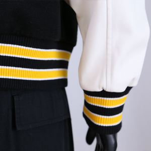 Veste de baseball classique pour homme en laine et polyester, style rétro universitaire, imperméable à l'avant, écologique - Product Image 2