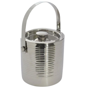 Stainless Steel Ice <b>Bucket</b> with Handle Sustainable Double Walled Stainless Steel Champagne <b>Bucket</b> Custom Logo Available\ - Product Image 3
