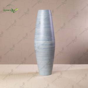 Jarrón de Mesa Art Deco Enrollado de Bambú Hecho a Mano y Personalizable, Ecológico, Duradero y Decorativo, Thanh Nam Arts JSC - Product Image 5