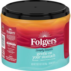 Café moulu Folgers Simply Smooth, torréfaction douce, 27 oz. Bidon - Product Image 4