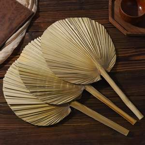 Ventilateurs en feuilles de palmier OEM ODM avec tiges, grandes feuilles de palmier séchées naturelles, décoration en herbe de la pampa, bouquet de fleurs de palmier tropicales pour vase - Product Image 5