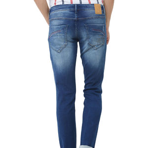 Personalizado para hombre clásico recto pierna Denim Jeans OEM ODM disponible Unisex Straight Fit Denim Pant Venta al por mayor lavado Denim Pant - Product Image 3