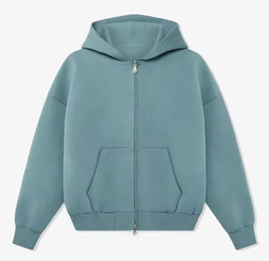 Sweat-shirts à capuche unisexes délavés à l'acide, 100% coton, molleton épais pour l'automne, coupe classique, brodés, coupe oversize - Product Image 4