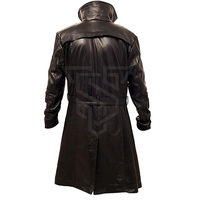 Manteau d'hiver chaud en cuir pour hommes Fabricant de manteau en cuir trench pour hommes Prix de vente entier Bon matériel