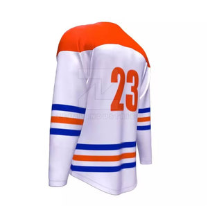 Vente en gros de maillots de hockey sur glace pour hommes de grande taille-Marque privée Respirant Écologique Séchage rapide Couleurs personnalisées Logo de haute qualité - Product Image 4