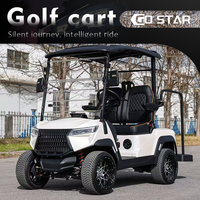 Go Star Electric Aluminium 2 Seater Golf Cart Buggy Scooter Bersertifikasi EEC/DOT/GCC/CE Kecepatan 50-70 Km/jam Jarak Tempuh 90km untuk Lapangan Golf