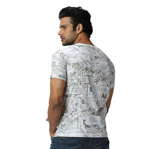 Camisetas de Hombre Sublimadas al por Mayor de la Mejor Calidad, Impresión Personalizada, 100% Algodón, Estilo Formal, Tela de Lana, Patrón de Letras - Product Image 3