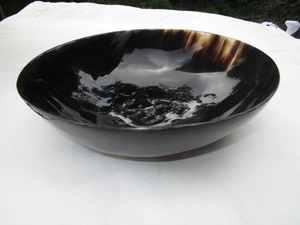 Bol de service élégant et moderne en corne de buffle pour la nourriture et la décoration, fabriqué à la main en Inde, vaisselle jetable - Product Image 4