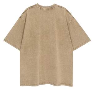 2025 à la mode solide lavage à l'acide séchage rapide t-shirt de haute qualité 240GSM coton lourd hommes à manches courtes surdimensionné T-Shirt-100 % coton - Product Image 4