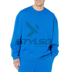 Nuevo estilo, Sudadera ligera de manga larga con cuello redondo de rizo francés para hombre, Sudadera con cuello redondo para hombre - Product Image 4