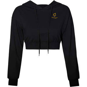 Sudaderas con Capucha Cortas para Mujer, Último Estilo, con Logotipo Personalizado en la Parte Delantera, 100% Algodón - Product Image 1