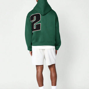 Sudadera con capucha para hombre de último diseño, suéter de peso pesado, ropa de calle, bordado de chenilla, gráfico personalizado, 100% algodón de gran tamaño - Product Image 3