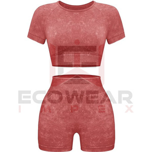 Vêtements de sport de gymnastique personnalisés pour femmes Ensemble de yoga et de remise en forme Ensemble de 5 pièces Vêtements de gymnastique sans couture Ensembles de vêtements pour femmes - Product Image 2