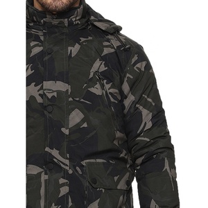 Chaqueta Acolchada con Capucha de Camuflaje para Hombre, de Alta Calidad, Resistente al Viento, Informal, para Invierno, con Cierre de Cremallera, Relleno de Poliéster, Corte Regular - Product Image 5