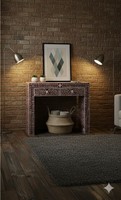 Décoration d'intérieur de luxe en MDF de pin avec incrustations de os, légère, rectangulaire, faite à la main, design moderne, étanche et écologique, à poser au sol