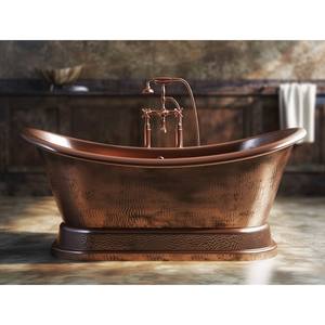 La superficie lisa y fantástica de un bañera de cobre es muy demandada y proporciona una experiencia de baño cómoda y lujosa. - Product Image 3