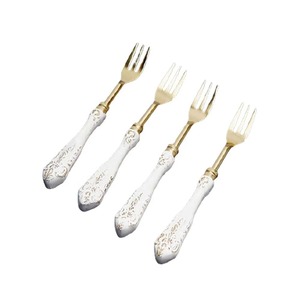 Fourchette au design ananas luxueux avec finition dorée Style tropical élégant Couverts de qualité supérieure durables pour un dîner élégant - Product Image 4