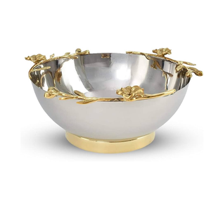 Support de bol de service de fruits de restaurant en laiton dernière conception ronde taille personnalisée support en laiton meilleure vente - Product Image 3