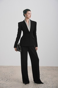 Reine pantalon Style minimaliste chiffons pour femmes femmes pantalons élégant haute couture dames jambe droite pantalon ODM Service - Product Image 3