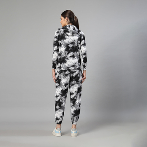 2025 personnalisé femmes portent coton polaire femmes personnalisé imprimé surdimensionné fermeture éclair survêtement deux pièces ensemble femmes vêtements - Product Image 2