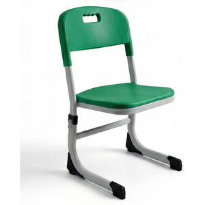 Chaise d'écolier en plastique réglable en hauteur 2026 avec pieds ovales en métal pour l'école - Vente en gros - Product Image 1