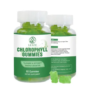 Nhãn hiệu riêng Boost năng lượng Gummies làm sạch & giải độc chất diệp lục Gummy hỗ trợ miễn dịch Gummies thảo dược bổ sung