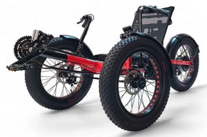 Tricycle électrique à pédales à carrosserie ouverte avec pneus larges, tricycle couché pour passagers, choix du vendeur - Product Image 3