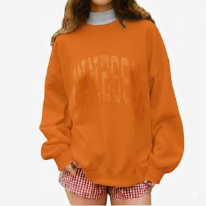 OEM Custom Logo High Quality <b>Long</b> Knitted Polyester/Cotton French Oversized <b>Women</b> Reversible Mock Neck <b>Sweatshirt</b> - Product Image 5