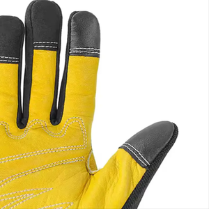 Guantes de trabajo para hombres y mujeres Antivibración Antideslizante Pantalla táctil Guantes mecánicos de poliéster flexible - Product Image 6