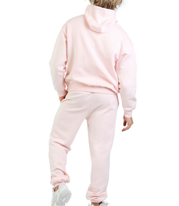 Style de luxe Logo personnalisé imprimé bas prix rose Survêtement hommes en gros à séchage rapide décontracté Slim Fit coton survêtements unisexe - Product Image 2