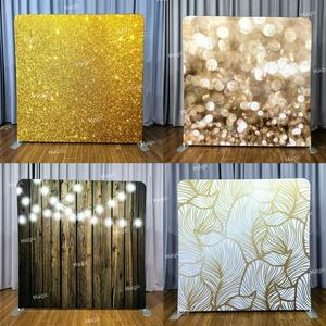 8x8 boda oro y mármol blanco exposición funda de almohada telón de fondo pantalla tensión tela doble cara fotomatón soporte Banner - Product Image 2
