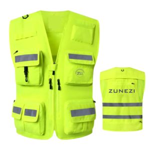 100% Polyester tricot tissu trafic réfléchissant sécurité Construction travail veste haute visibilité ANSI classe 2 sécurité étanche - Product Image 2