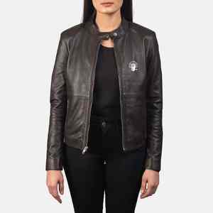 <b>Women's</b> Long Sleeve Quilted Cotton Denim Jacket Custom Quantities Available in <b>Black</b> Blue with Pockets OEM <b>Coat</b> Newest Style - Product Image 1