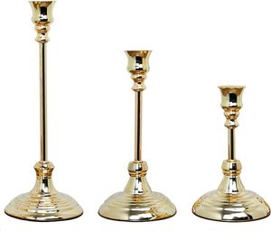Latón antiguo chapado en oro de lujo boda Navidad decoración del hogar portavelas centros de mesa molde para hacer velas - Product Image 1