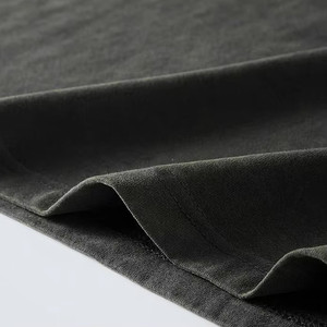 T-shirt décontracté slim fit en jersey uni à manches courtes, 260 grammes, logo brodé personnalisé - Product Image 5