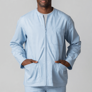 Nuevas chaquetas médicas personalizadas unisex Spandex-Material para médicos y hospitales | Chaquetas médicas de moda para uniformes médicos - Product Image 1