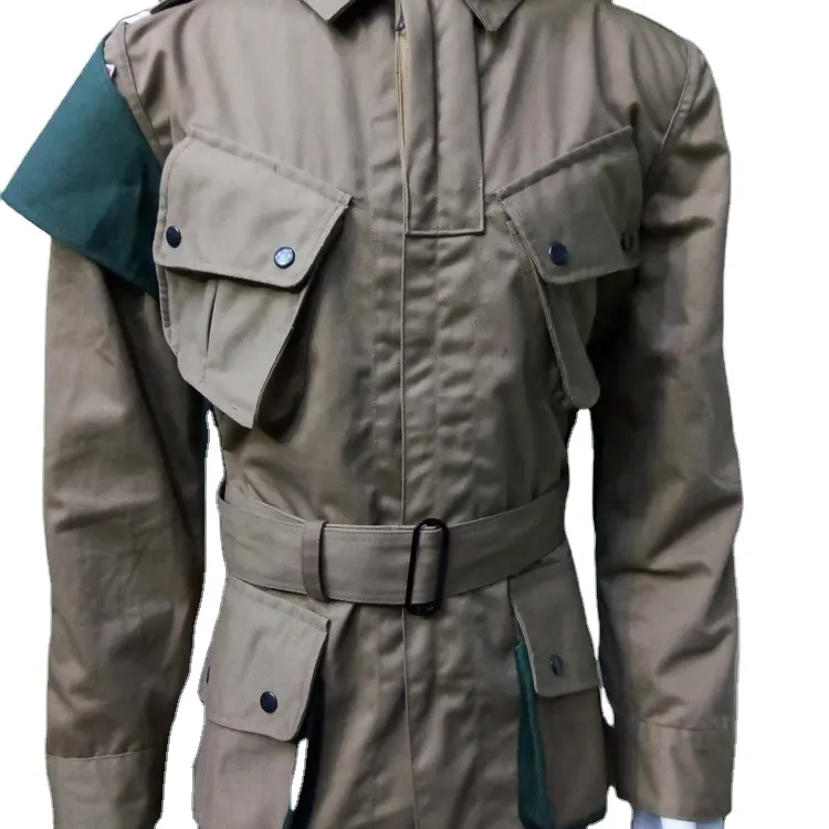 VESTE D'UNIFORME DE PARATROOPER AÉRIEN DE LA SECONDE GUERRE MONDIALE US M1942 M42