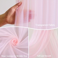 Voilage de plafond en mousseline pour mariage, rideau en tissu transparent et doux pour la décoration de salles de fête et de banquets, approvisionnement en gros