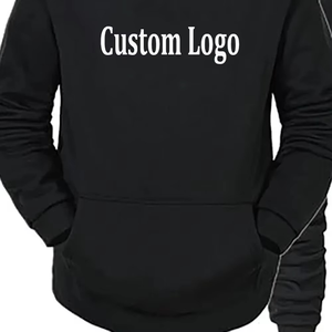 Fournisseur direct d'usine, service OEM, logo personnalisé, ensemble de survêtement vintage en molleton à ressorts, sweat-shirt imprimé pour homme, jogging, tenue de sport - Product Image 3