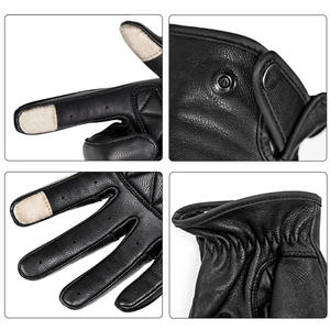 Excellents gants en cuir synthétique souple et confortables pour les activités de plein air sportives-Gants de travail respirants en peau de mouton de vache - Product Image 6