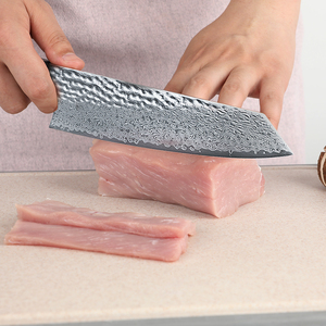 Venta al por mayor personalizado de calidad superior OEM Damasco cuchillo de Chef mango único profesional japonés de acero al carbono cuchillo de Chef de cocina - Product Image 6